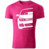 T-ričko Volkswagen Golf Mk6 R Half pánske tričko Farba trička: Nebeská Modrá, Farba potlače: Biela, Veľkosť: XL