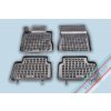 Koberce Gumenné REZAW-PLAST Mercedes W211 E-Class 2002 - 2009 so zvýšeným okrajom