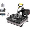 Hobbyvěci Multifunkční Set Termotransferový Sublimační Lis 1250W Potisk Tiskárna Textilu Hrnky Nástavce 5v1 Velikost: 38 x 38cm