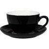 Biebri šálka s podšálkou, 300ml, set 4 ks, čierna