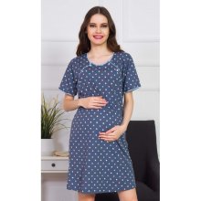 Dámska nočná košeľa materská Silvie tmavě šedá