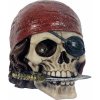 MystiCalls Dekorativní lebka „Na palubu!“ 13cm