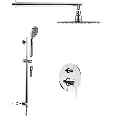 SAPHO SAPHO - RHAPSODY podomietkový sprchový set s pákovou batériou, 2 výstupy, posuvný držiak sprchy s vyústením, chróm 5583Q-03