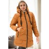 Z9773 DEWBERRY WOMEN'S COAT-TAN čierna | horčicová XL dewberry 2465430722553