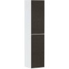 Hansgrohe Xevolos E - Vysoká skrinka, 40x176x36 cm, 2 dvierka, pánty vľavo, matná biela/textilná tmavá sivá 54218660