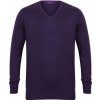 Henbury pánsky ľahký sveter do V H720 purple