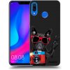 Picasee silikónový čierny obal pre Huawei Nova 3 - Francúzsky Buldoček