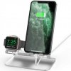 AhaStyle hliníkový stojanček pre iPhone / Apple Watch - strieborný - možnosť vrátiť tovar ZADARMO do 30tich dní