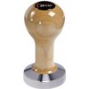 Buna café tamper, javor, lak, TP, 53 mm, nerez mat, plochý