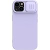 Nillkin CamShield Silky Silicone Case pre iPhone 15 Plus s krytom fotoaparátu - fialový