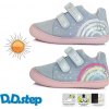 D.D.Step kožené topánky 078 dúha meniace farbu sky blue