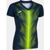 Joma Dámsky dres OLIMPIA T-SHIRT DARK NAVY-FLUOR YELLOW S/S WOMAN Veľkosť: M