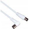 TV kabel M/F konektor 90, 75 Ohm 15m ktmf15U