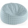 Sablio Sedací vak Cocoon Srdce na modrej - 75 x 45 x 35 cm