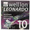 Wellion LEONARDO KET Prúžky testovacie 1 balenie 10 ks