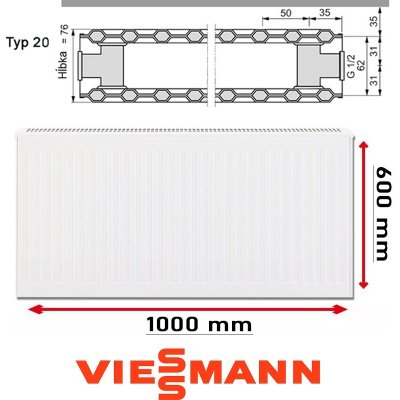 Viessmann 20 600 x 1000 mm