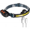 Pronett XJ5103 Čelovka 2x LED COB, pohybový senzor