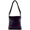 STELLA dámska crossbody koženková kabelka Fialová