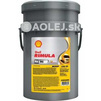 Shell Rimula R6 MS 10W-40 20 l