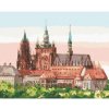 Diamondi Diamantové maľovanie - PRAŽSKÝ HRAD II Rámovanie: vypnuté plátno na rám, Rozmer: 40x50 cm