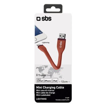 SBS Mini datový kabel Apple Lightning MFI 12cm