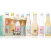IDC INSTITUTE Délices sprchový gél 200 ml + pena do kúpeľa 200 ml + telové mlieko 200 ml + telový peeling 200 ml kozmetická sada