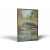 Príroda Most nad leknami | Obraz Vintessia v ráme Rozmery obdĺžnik: 40x60, Rám: Čierny matný-alu