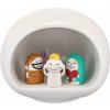 Ozdoba Presepe betlehem s figúrkami porcelánová biela