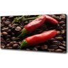 Foto obraz canvas Chilli a káva 100x50 cm