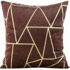 Takoy Zamatová obliečka na vankúš BLINK 29 so zlatou geometrickou potlačou-HF-391088 | 45 x 45 cm