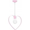 Milagro Detský luster LOVE 1xE27/60W/230V sv.ružová LU9953 + záruka 3 roky zadarmo + záruka 3 roky zadarmo