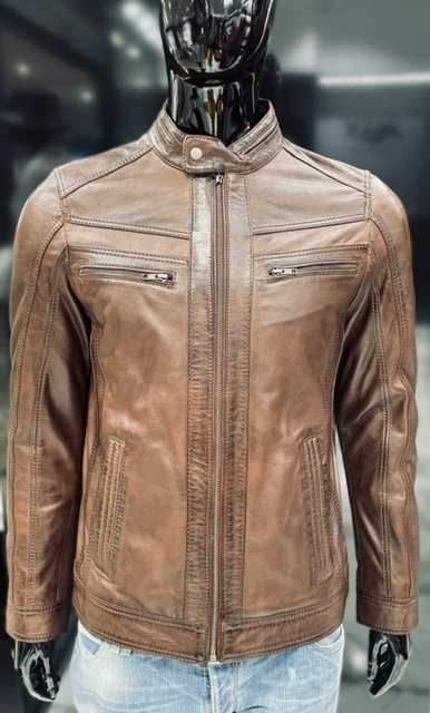Max Original Leather pánska kožená bunda EL-101 brown