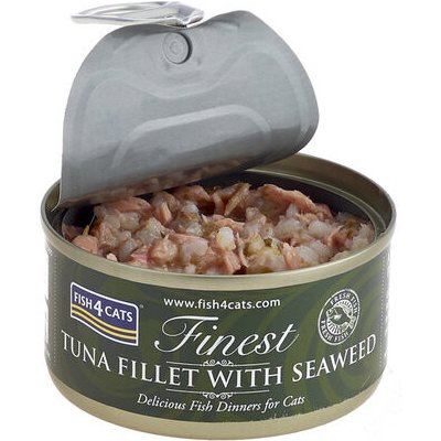 FISH4CATS Konzerva pre mačky Finest tuniak s morskými riasami 70g