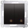 Contact-Simon Cross Connector Simon 54 Double 10AX 250V Anthracite (DW7/2,01/48)