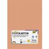 Folia Dekoračný kartón, 2 stranný, A4, 300 g, 50 listov, FOLIA, lososový