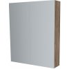 Mereo Kúpeľňová zrkadlová skrinka 80 cm, galerka, 2 x dvierka, Multidecor, Dark Rockford Hic CN798G82DRH1