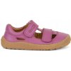 FRODDO G3150266-7 BAREFOOT SANDÁLE POLTOPÁNKY VYREZANÉ KOŽENÉ Fuchsia 27