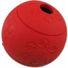 Dog Fantasy Hračka loptička na maškrty červená 8 cm
