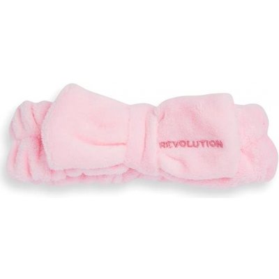 Revolution Skincare Kozmetická čelenka Pretty Pink Bow