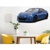 Nalepte.cz Subaru BRZ textilní prelepiteľná nálepka na stenu 75 x 37 cm