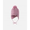 Detská pletená merino čiapka Reima Paljakka ružová Grey Pink