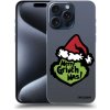 Picasee silikónový prehľadný obal pre Apple iPhone 15 Pro Max - Grinch 2