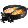 Barbecue, fondue, skladací, tradičný elektrický gril Vevor Hot Pot červený 2100 W