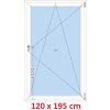 Soft Plastové okno 120x195 cm, otváravé a sklopné