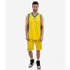 KIT POWER INTERLOCK basketbalový set žltá-azúrová modrá 2XL