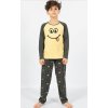 Smile - detské dlhé pyžamo s úsmevom 158 Žltá