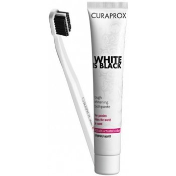 Curaprox Bieliaca zubná pasta s jemnou príchuťou White Is Black Tough Whitening Tooth Paste 90 ml