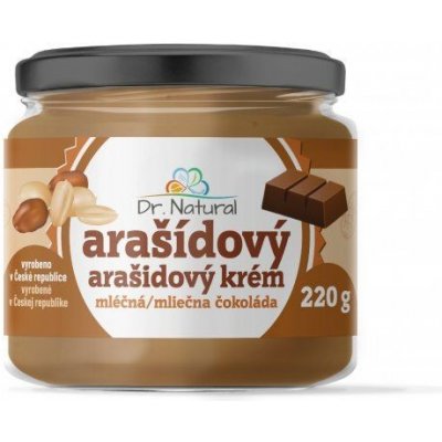 Dr.Natural Arašidový krém s mliečnou čokoládou 220 g