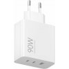 Adaptér Xiaomi MDY19EK Triple s funkciou rýchlonabíjania 2xUSBC 1xUSBA 90W biely