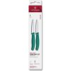Victorinox – 2 ks sada kuchynských nožov na zeleninu SWISS CLASSIC 8 cm tyrkysová 6.7694.2C1